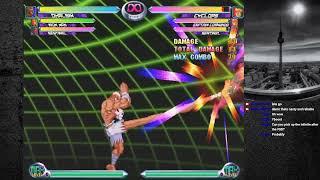 MvC2 Dhalsim corner air hk confirm to overhead combo