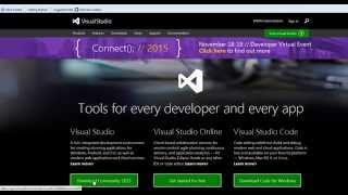 Download and Install Microsoft Visual Studio 2015 - Community 2015  - Free - .NET