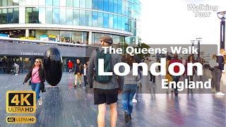 London The Queens Walk - City Street Waking Tour London England Virtual Walk #travel