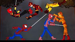 Spiderman Team vs The Flash Team in People Playground