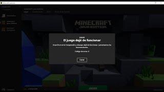 Como solucionar código de error 0 minecraft en 2021