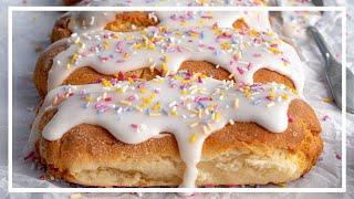 GREGGS-STYLE! Gluten-free Iced Buns Recipe  | Baking with Becky