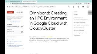 Omnibond: Creating an HPC Environment in Google Cloud with CloudyCluster || #qwiklabs || #GSP862