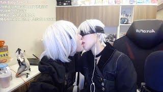 NieR:Automata Cosplay passionate Kiss in Live