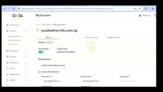 How to Update Domain Nameservers via Go54 Dashboard