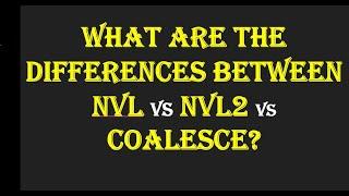 NVL vs NVL2 vs COALESCE Functions Explained | ETL Testing Interview Questions