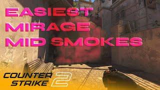 Easiest Mid Smokes on CS2 Mirage