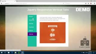 How To Make Vertical Tabs Using jQuery