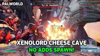 Palworld: Xenolord Cheese Cave | Raid Base With No Adds Spawns! Easy Xenolord Fight