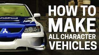 NFS Most Wanted - How To Make All Character Cars