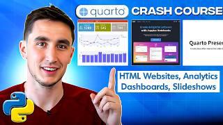 Quarto Crash Course | Create Professional Reports, Dashboards & Websites w/ Markdown & Python Code!