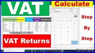 how to calculate VAT | how to calculate VAT in excel | calculate vat formulas | VAT