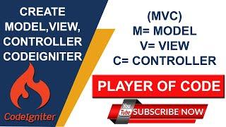 Create Model View Controller || CodeIgniter Tutorial 2020 || CodeIgniter Tutorial for Beginners