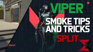 VALORANT - BEST Viper Smoke Tips and TRICKS Guide on SPLIT!