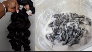 How to do BLEACH BATH method on bundled hair - UPDATED 2022