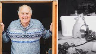 'Ghost' Tidying Up Mans Shed Turns Out to Be Mouse