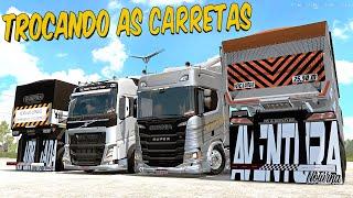 DESENGATEI O RODO-CAÇAMBA DO FH E ENGANTEI NO RODO-TREM GRANELEIRO - ETS 2 MODS BR