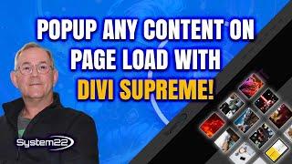 You Won’t Believe What Divi Supreme Can Popup on Page Load!