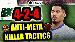 Best 424 Meta Destroying Tactics (OP Formation?!) to Win More Games (Elite Division) on FC 24