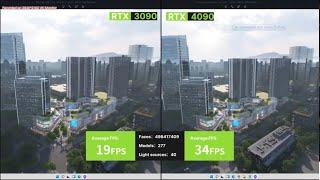 RTX 4090 Review   Faster design, 3D rendering, animation with D5 Render