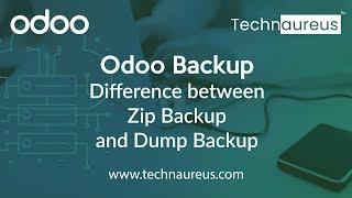 Odoo Backup - Difference between Zip Backup & Dump Backup