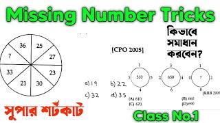 Missing Number Tricks //reasoning practice set RRB NTPC, SSC GD, CGL Bank, WBCS reasoning class