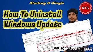 How to uninstall windows 10 update  [2 methods]