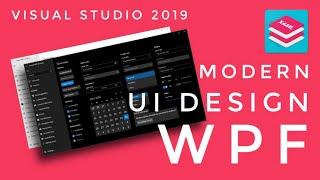 WPF Tutorial : XAML UI design in Visual studio blend 2019 | ModernWPF UI Library | C# WPF