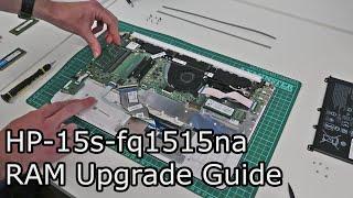 HP 15s-fq1515na RAM Upgrade Guide