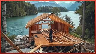 Man Spends 1.5 YEARS Building Amazing River CABIN | Start to Finish by @DmitryLukinDIY