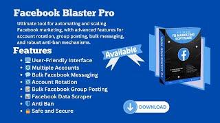 Facebook Blaster Pro Latest Update Download Now - Facebook Bulk Marketing tool