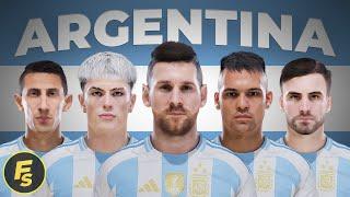 Argentina Facepack Copa America 2024 - PES 2021 & FL24