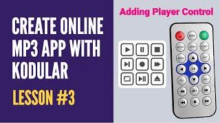 Lesson #3: Adding Player Control function 14 April 2020