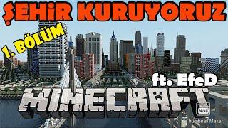 Minecraft Şehir Yapıyoruz Bölüm 1 - Caddeler