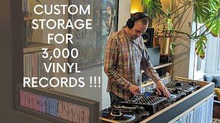Fitting 3,000 vinyl records into custom Birch plywood DJ Booth on wheels! | Gideon Made It | Ep. 16
