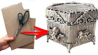 DIY Beautiful cardboard box | from cardboard