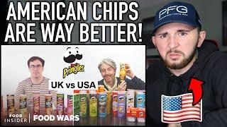 UK vs US Pringles Chips - American Reacts *SHOCKING*