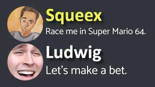 Ludwig thought he could beat me in a Mario race...