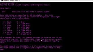 How to change text color in Command Prompt