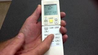 Daikin Remote Control 7 Day  Timer Programming