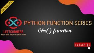 Chr function in python