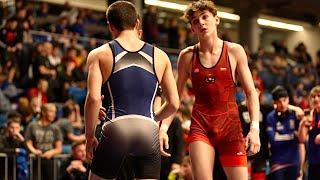 U15 Y. Bektemirov (AUT) vs A. Ilyasov (BEL) 62kg. Youth boys freestyle wrestling.