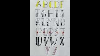 Creating different designs using 1 font. Calligraphy for beginners