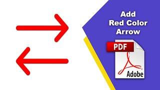 How to add a red color arrow in a pdf file (Comment) using Adobe Acrobat Pro DC