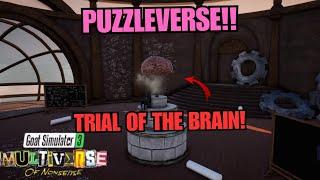 How to Complete PUZZLEVERSE! TRIAL OF THE BRAIN! Goat Simulator 3 Multiverse of Nonsense DLC UPDATE