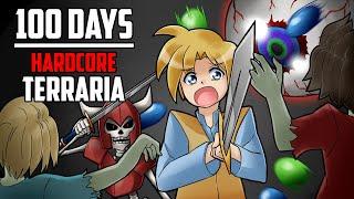 100 Days in Hardcore Terraria | HappyDays