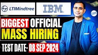 LTI Mindtree & IBM Biggest Mass Hiring 2025 Batch | Off-Campus & On-Campus