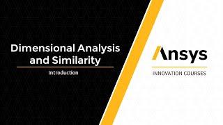 Intro to Dimensional Analysis and Similarity — Lesson 1