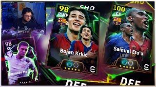 Booster slot Eto`o, Bojan and Morientes eFootball 2025 Review and packs.