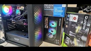 i7 13700 intel 13th Pc Build MSI PRO B760M P DDR4 RTX 3060 Ti Hurricane 8GB GDDR6 | Tech Land